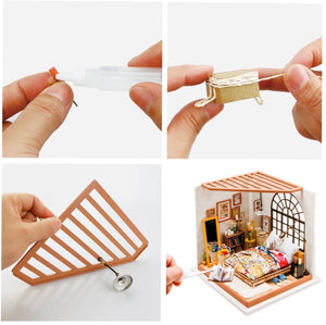 Alice’s Dreamy Bedroom DIY Dollhouse Room Kit