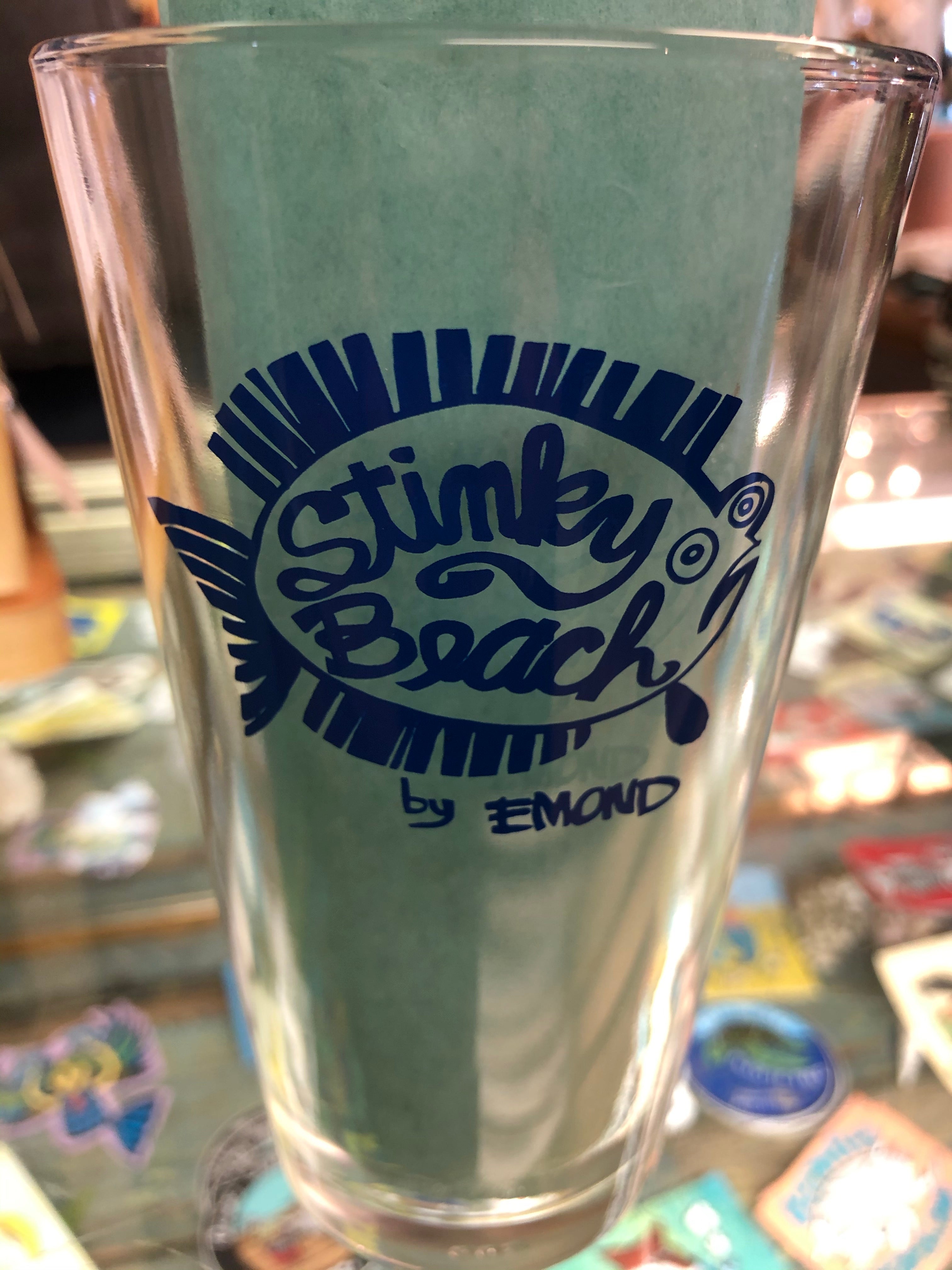 Stinky Beach Pint Glasses
