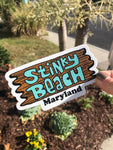 Stinky Beach logo sticker